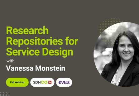 Highlights from the webinar "Research Repositories for Service Design" with Vanessa Monstein